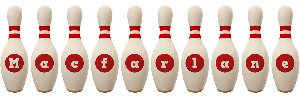Macfarlane bowling-pin logo