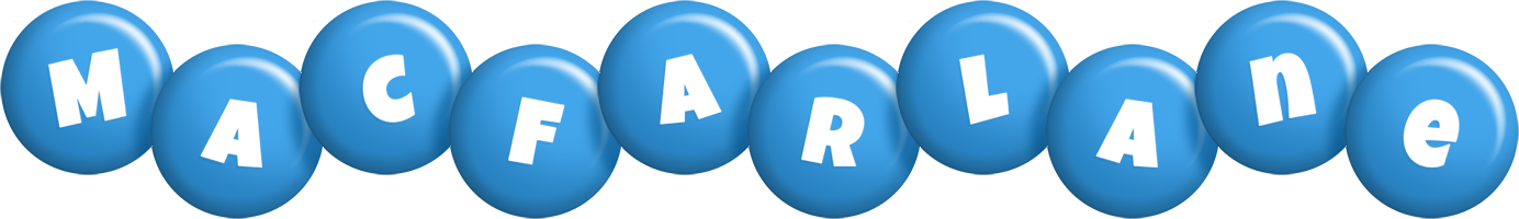 Macfarlane candy-blue logo