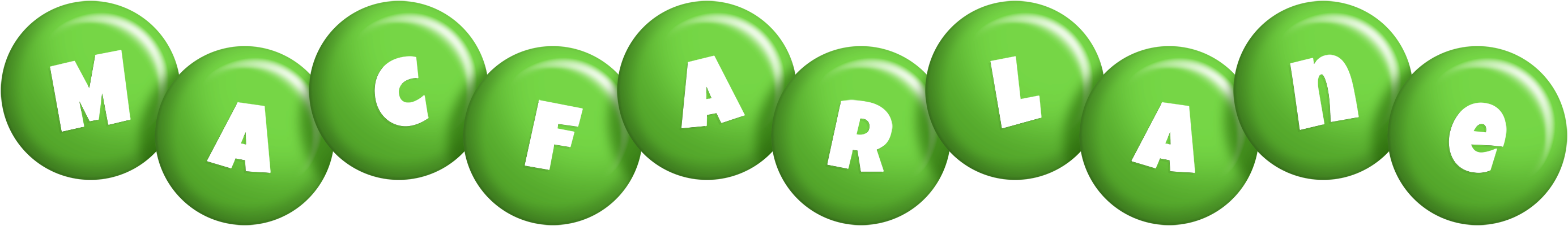 Macfarlane candy-green logo