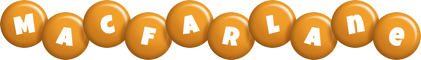Macfarlane candy-orange logo