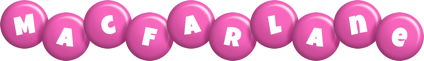 Macfarlane candy-pink logo