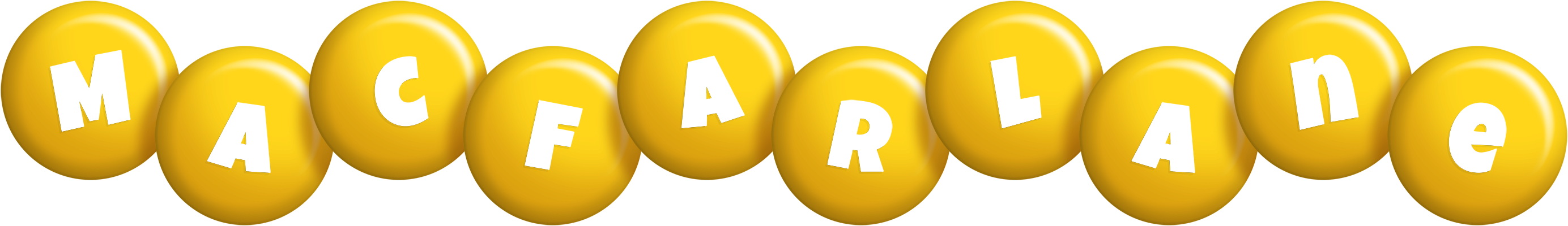 Macfarlane candy-yellow logo