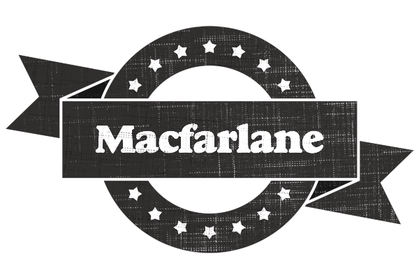 Macfarlane grunge logo