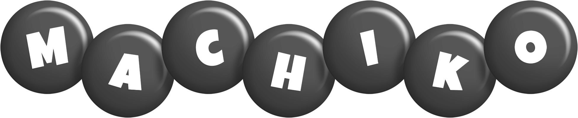 Machiko candy-black logo