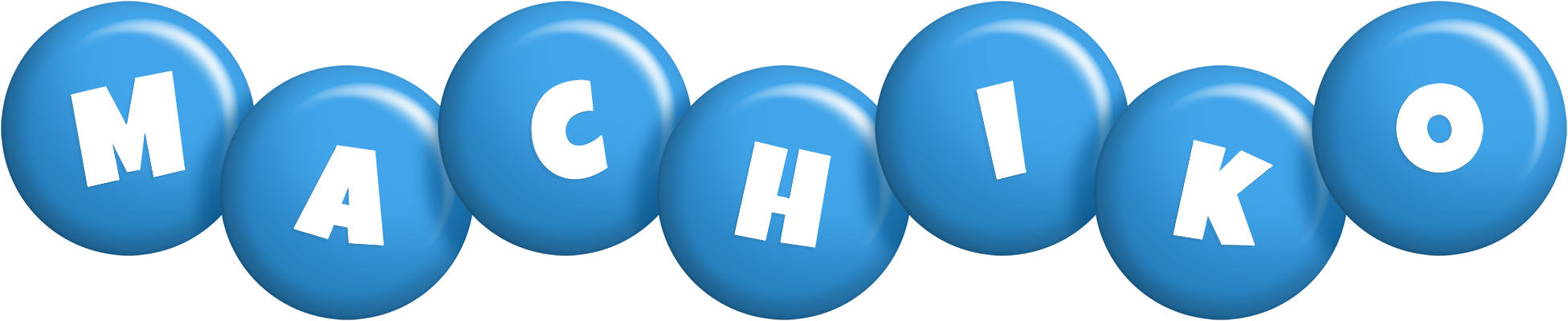 Machiko candy-blue logo