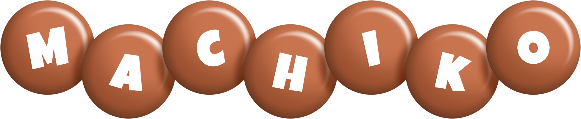 Machiko candy-brown logo