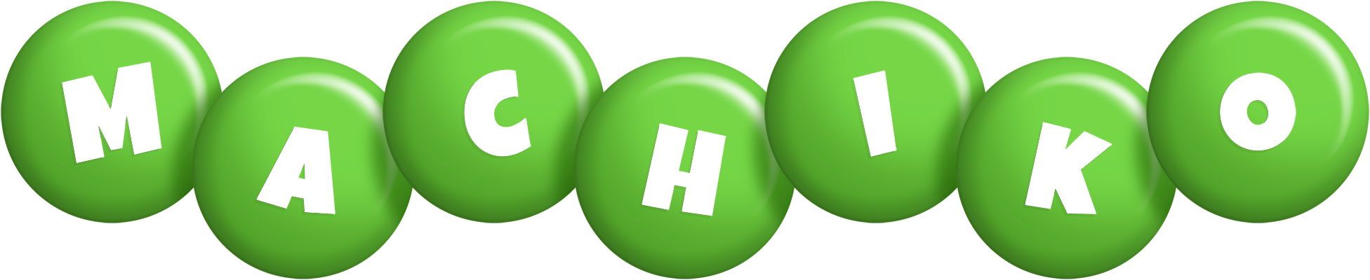 Machiko candy-green logo