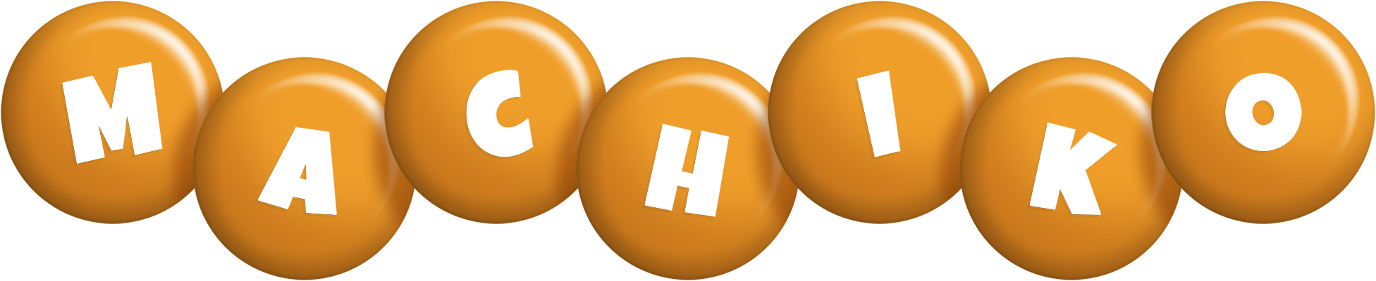 Machiko candy-orange logo