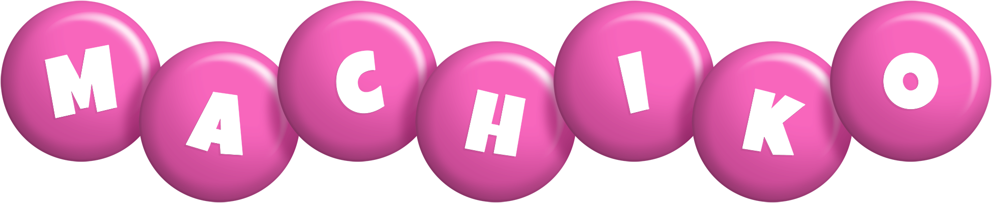 Machiko candy-pink logo