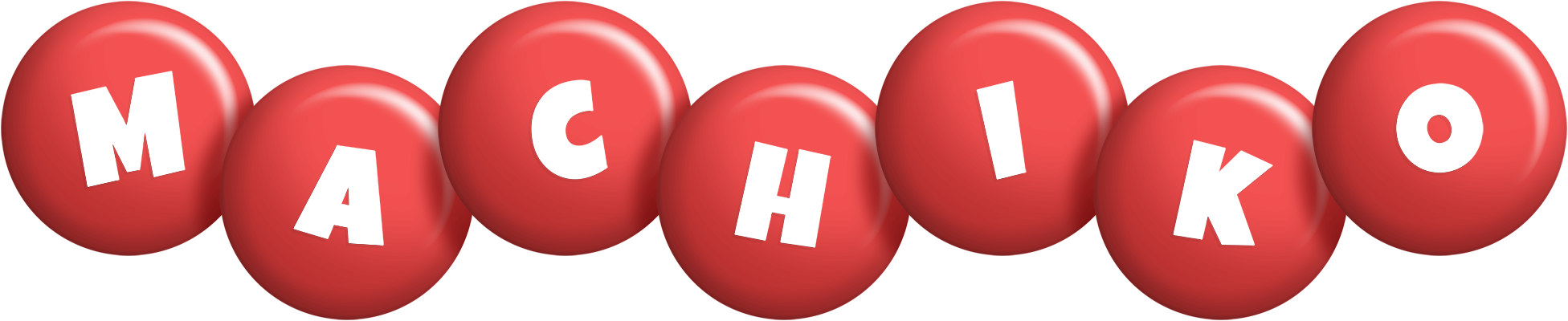 Machiko candy-red logo