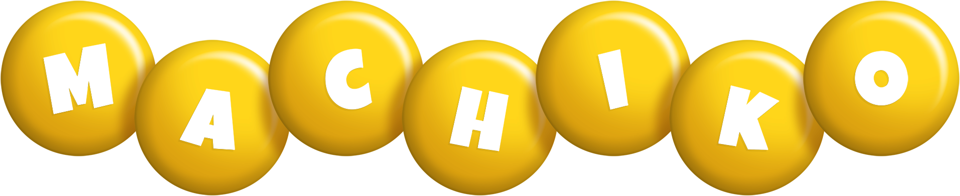 Machiko candy-yellow logo