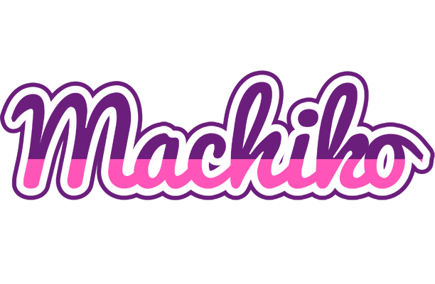 Machiko cheerful logo