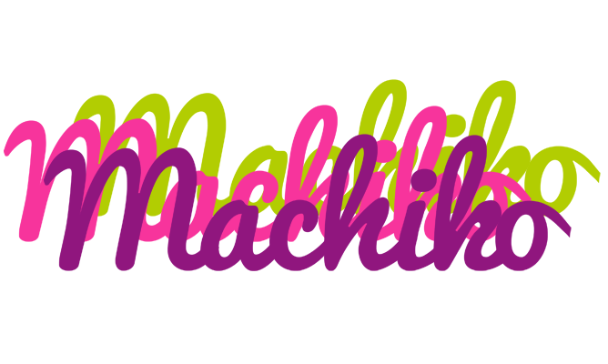 Machiko flowers logo