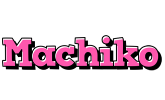 Machiko girlish logo