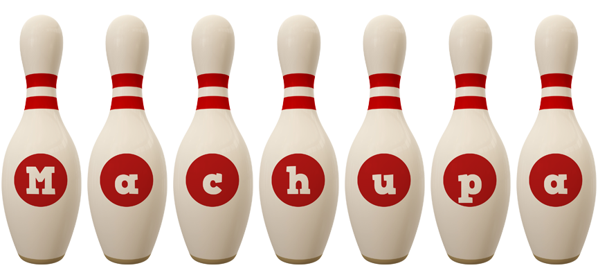 Machupa bowling-pin logo