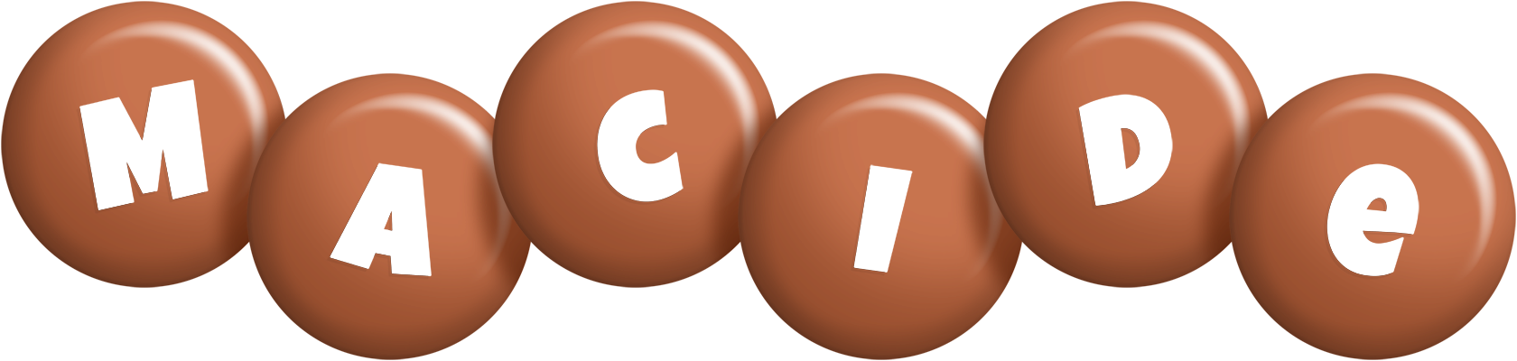 Macide candy-brown logo