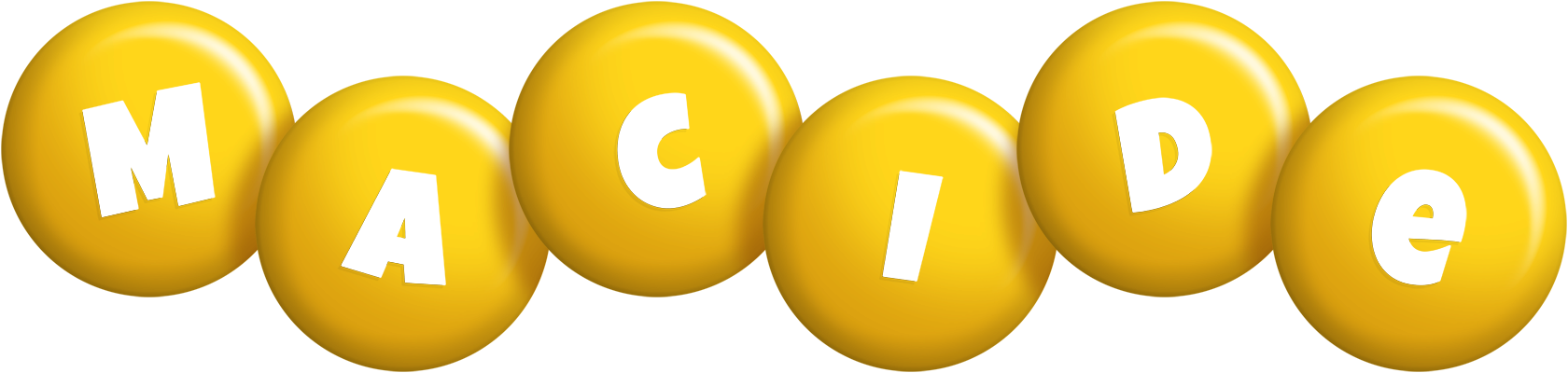 Macide candy-yellow logo