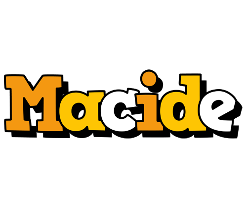 Macide cartoon logo