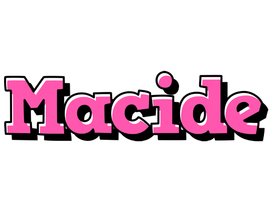 Macide girlish logo