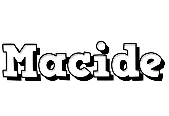 Macide snowing logo