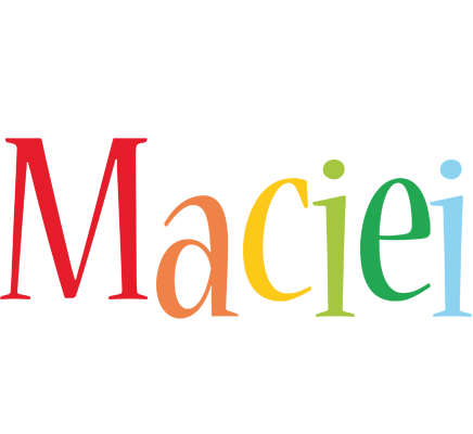 Maciei birthday logo