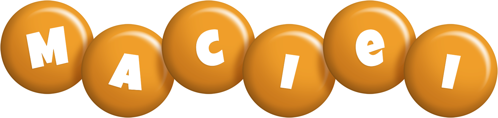 Maciei candy-orange logo