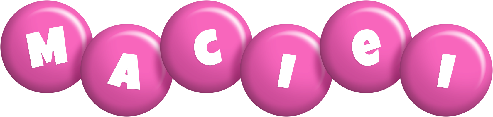 Maciei candy-pink logo