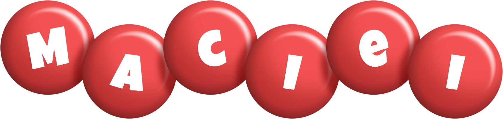 Maciei candy-red logo