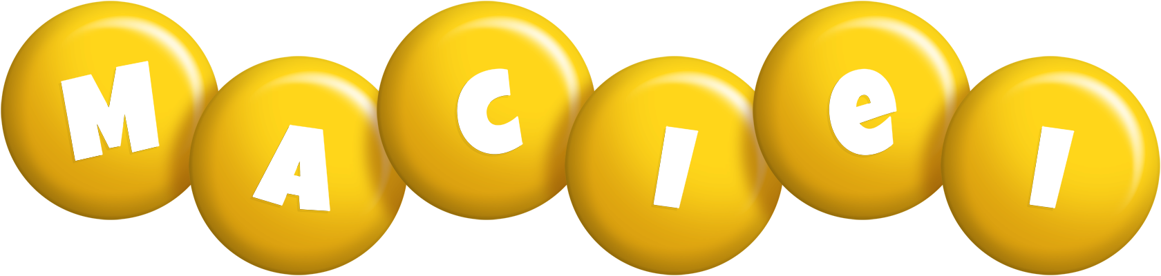 Maciei candy-yellow logo