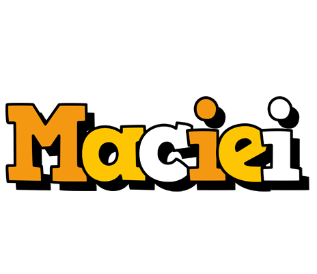 Maciei cartoon logo