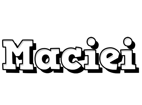 Maciei snowing logo