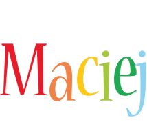 Maciej birthday logo