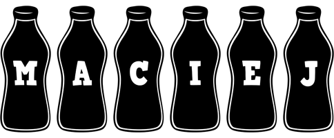 Maciej bottle logo