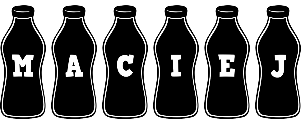 Maciej bottle logo