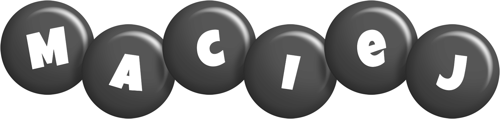 Maciej candy-black logo