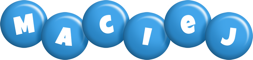 Maciej candy-blue logo