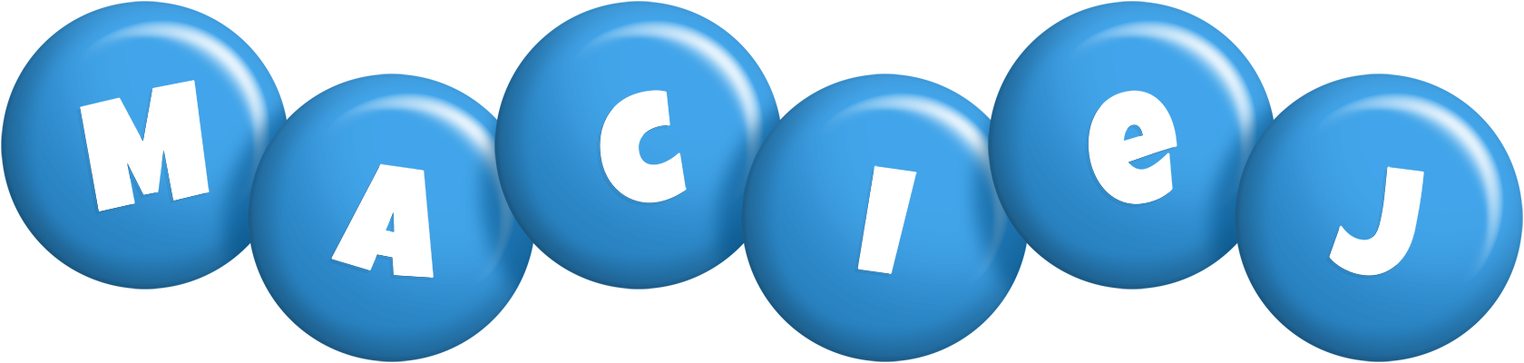 Maciej candy-blue logo