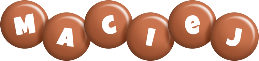 Maciej candy-brown logo