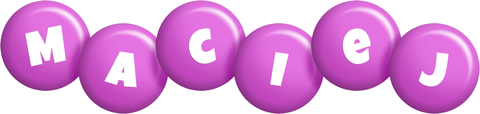 Maciej candy-purple logo