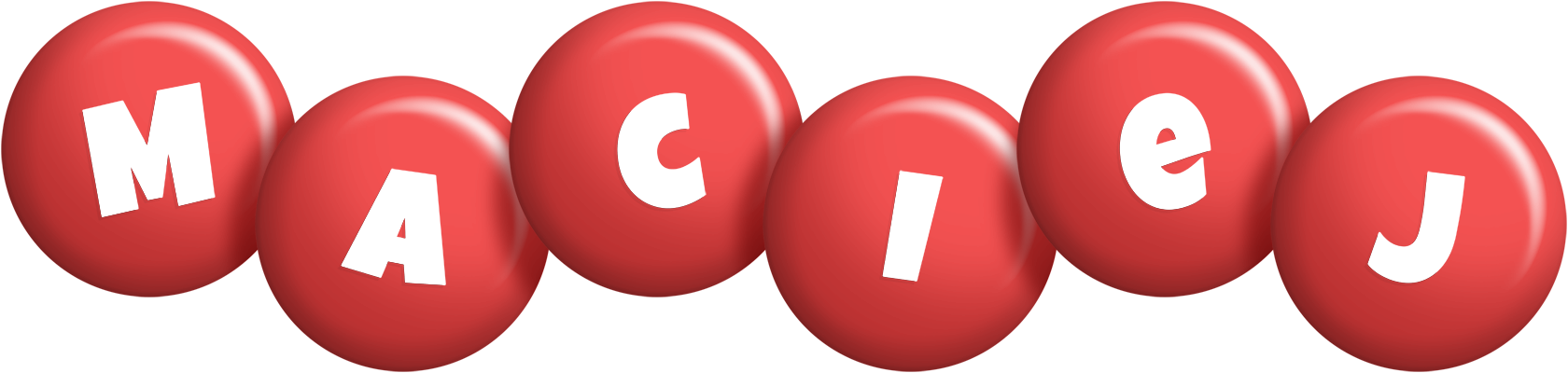 Maciej candy-red logo