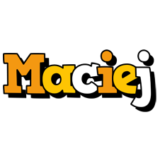 Maciej cartoon logo