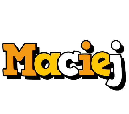 Maciej cartoon logo