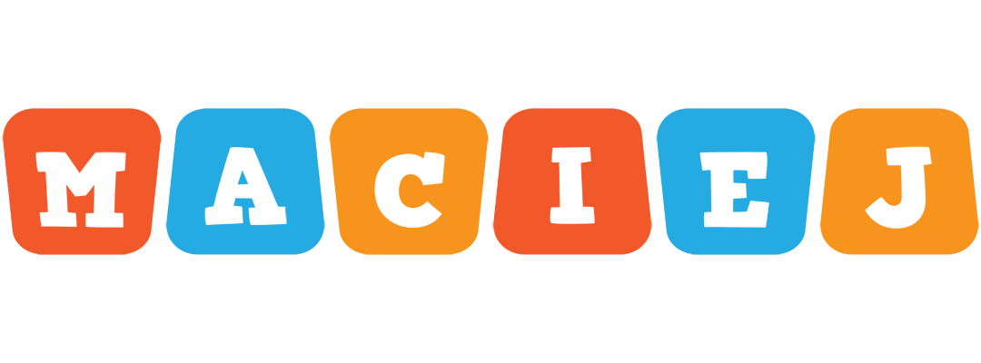 Maciej comics logo