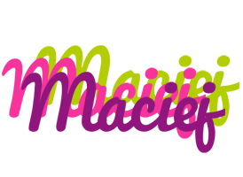 Maciej flowers logo