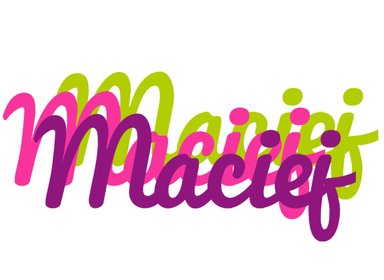 Maciej flowers logo