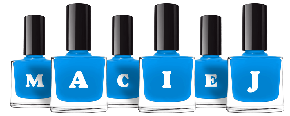 Maciej glossy logo