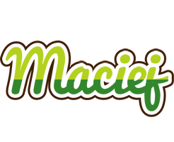 Maciej golfing logo