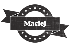 Maciej grunge logo