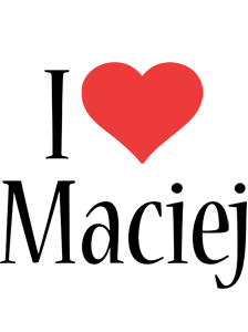 Maciej i-love logo