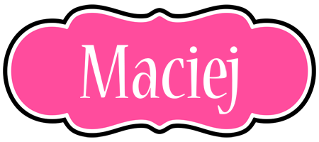 Maciej invitation logo